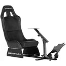 Black gaming chair with adjustable footrest on a white background, featuring the brand 'DEADSKULL'.