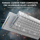 ATTACK SHARK R68HE 60% Wired RT 8K Mechanical RGB TKL Gaming Keyboard - Ice