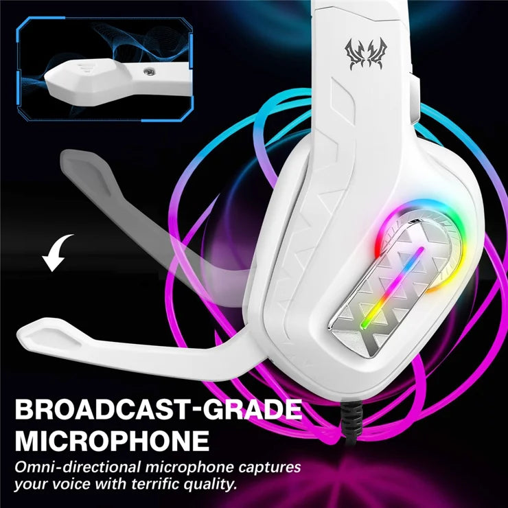 kOTION Each G4100 RGB Gaming Headset - White