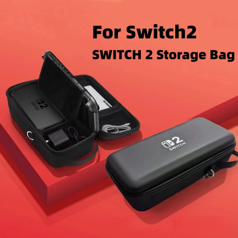 Hard Carrying Case For Nintendo Switch 2 With Storage Pockets for TV Dock, Charger, Games & Controllers