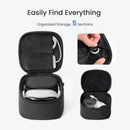KIWI design P4 Carrying Case Compatible with Meta Quest 3S/3/2/Vision Pro Original Strap and Touch Controllers Accessories, Ideal for Travel and Home Storage
