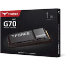 TEAMGROUP T-Force G70 PRO Aluminum Heatsink 1TB  NVMe Gaming Internal SSD For PS5