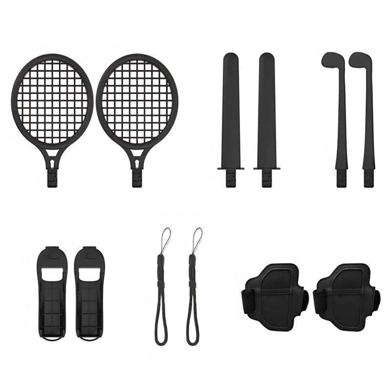 Lucky Fox 12 in 1 Sports Kit for Nintendo Switch 2 - Black