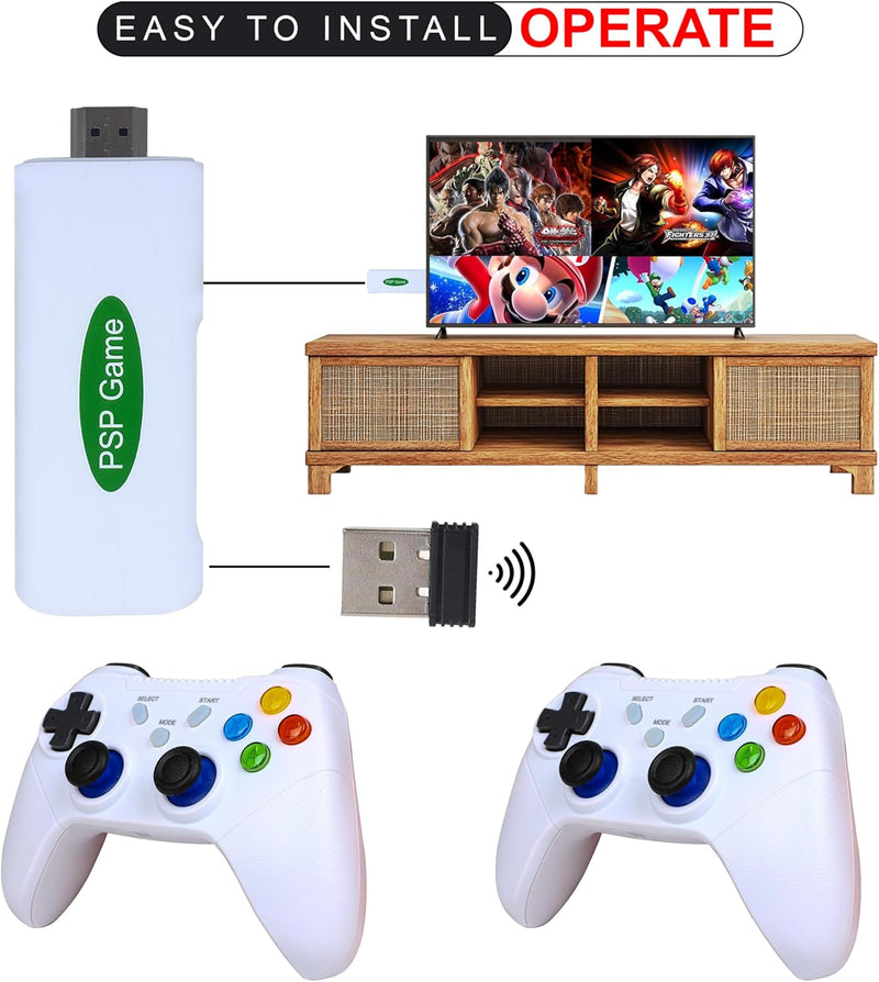 MA18 Retro Game Stick Console, with 52 Emulators, 30,000+ Classic Games Including GTA Game