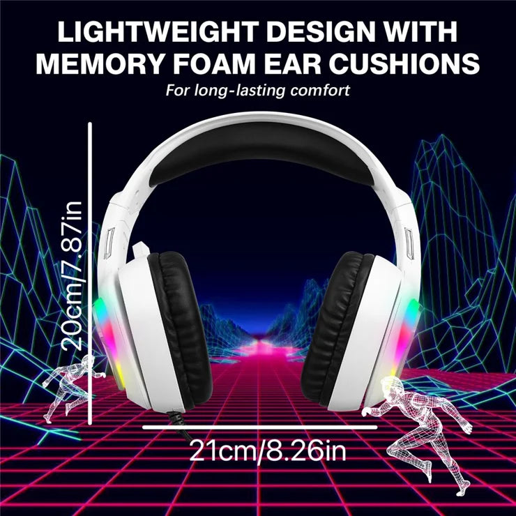 kOTION Each G4100 RGB Gaming Headset - White