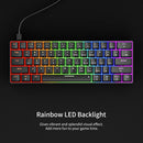 A61K 61 Keys Mechanical Wired Gaming Keyboard - Black