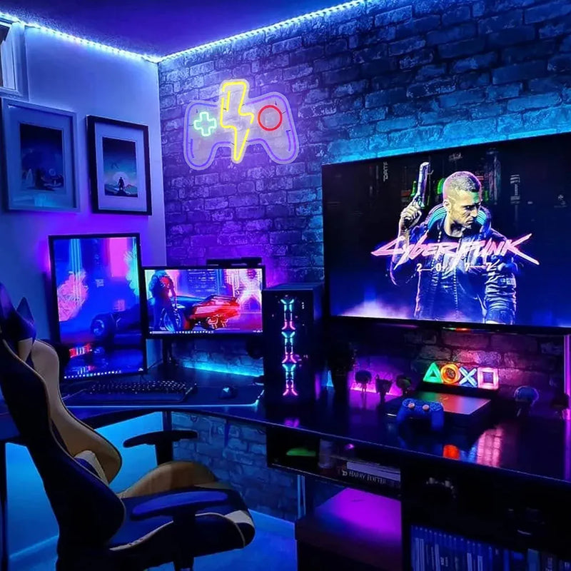 LED Light Neon Sign For Wall Decor 39×29 cm - Gaming Controller