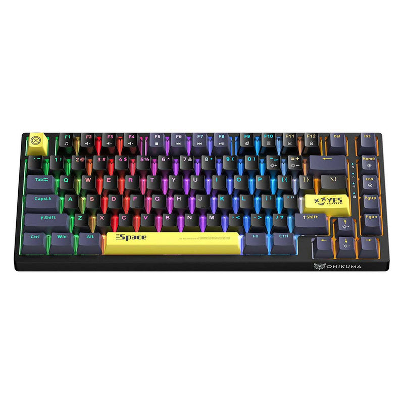 Onikuma G52 Space RGB 82 Keys Wired Mechanical Gaming Keyboard (Tea Axis)