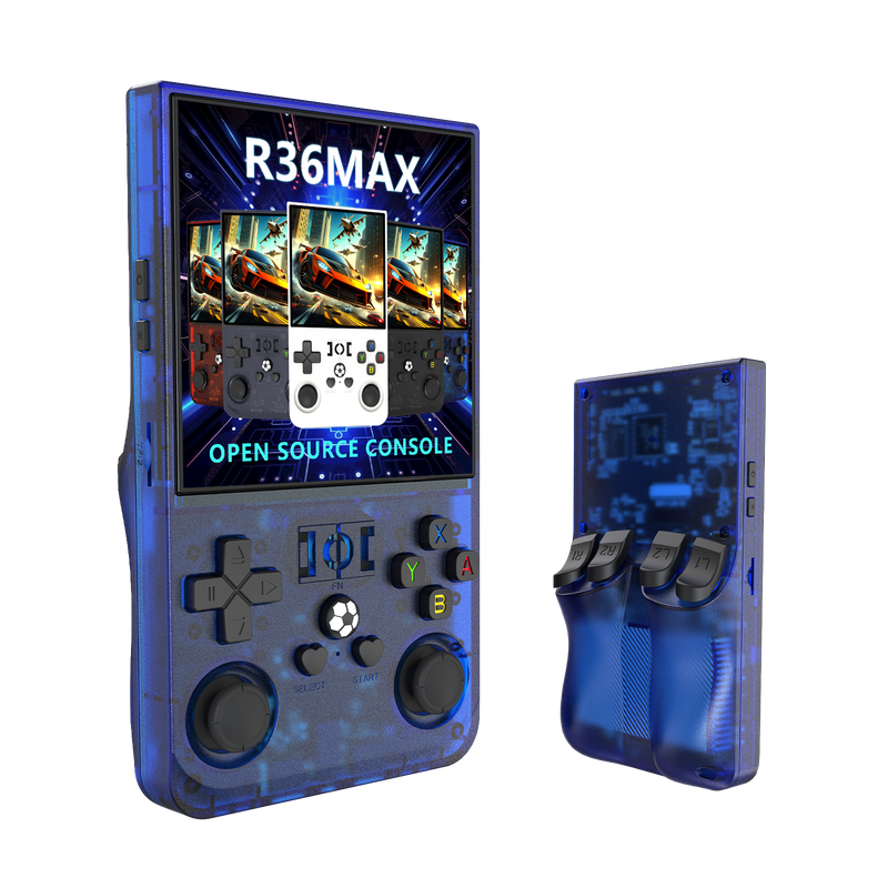 2025 R36 Max 4inch IPS 21000+ Games Video Handheld Game Players 4000mAh OS Linux System Hand Retro Game Console