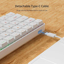 A61K 61 Keys Mechanical Wired Gaming Keyboard - White