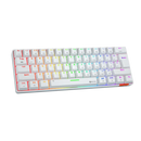 MeeTion MK005BT Dual Mode Wired/Bluetooth 60% Gaming Mechanical Keyboard - White