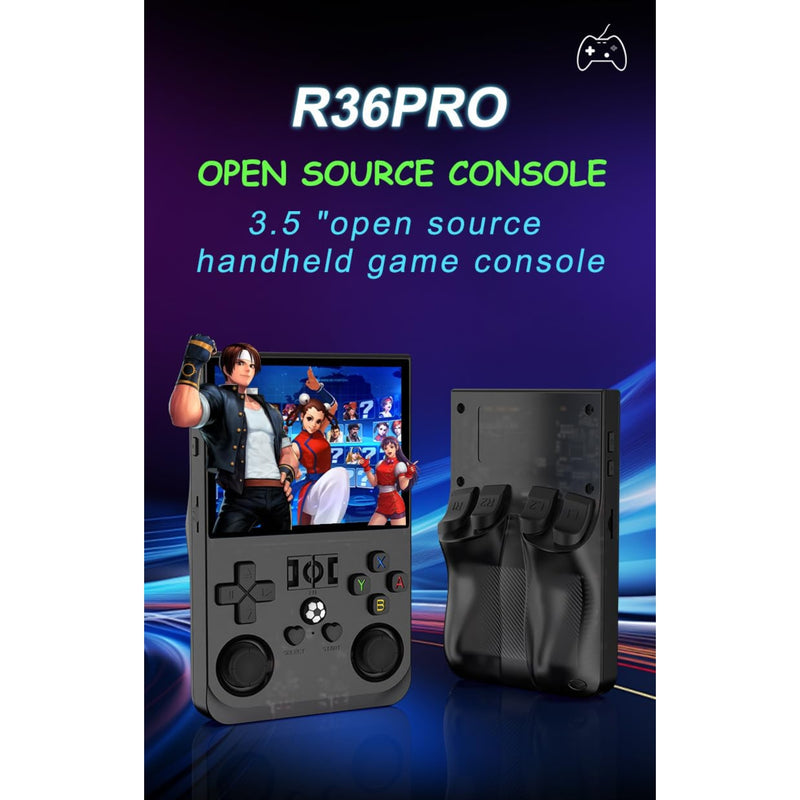 2025 R36 Pro 3.5inch IPS 64GB 18000+ Games Video Handheld Game Players 4000mAh OS Linux System Hand Retro Game Console R36s Pro