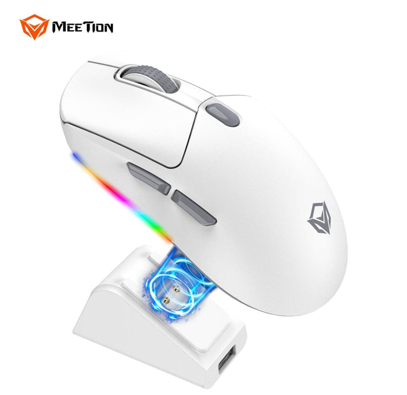 Meetion GW38 Wireless Tri-Mode Mouse with Magnetic Charging Dock