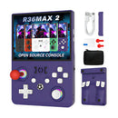 R36 Max 2 Handheld Game Console 4.5 Inch Linux System 4000mah Supports Wifi 30+simulators 18500+ Games Included