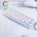 ATTACK SHARK X68HE RT Mechanical Gaming Keyboard 60% Wired TKL - White Contour
