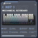 ATTACK SHARK X87 Wireless Tri-Mode Mechanical Gaming Keyboard - Black