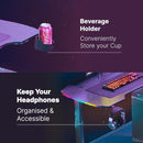 YY Ergonomic Manual  Height Adjustable RGB Gaming Sit-Stand Desk