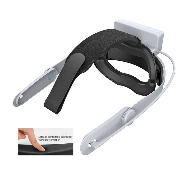 Dobe Adjustable Head Strap & Rechargeable Battery 18500mWh for Meta Quest 3 / Meta Quest 3S TY-3878