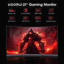 KOORUI 27E6QCA 27 inch 2k QHD (2560 x 1440) 180Hz HDR10 1500R Curved Gaming Monitor