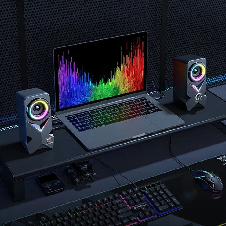 ONIKUMA L2 RGB Full Range Wired & Bluetooth Gaming Speakers