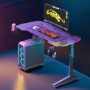 YY Ergonomic Manual  Height Adjustable RGB Gaming Sit-Stand Desk