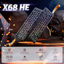 ATTACK SHARK X68HE RT Mechanical Gaming Keyboard 60% Wired TKL - Black Contour