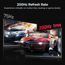 KOORUI G2722p 27 Inch 2K 200Hz QHD (2560 x 1440p) Fast IPS Screen, 1ms Response Time, HDR 400 Gaming Monitor