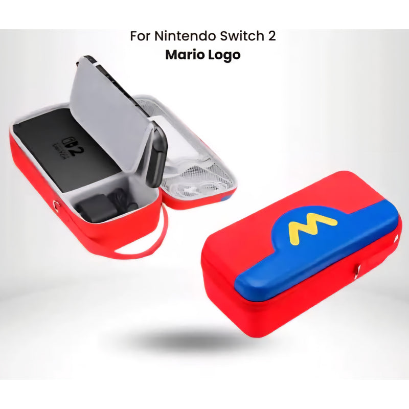 Hard Carrying Case For Nintendo Switch 2 With Storage Pockets for TV Dock, Charger, Games & Controllers