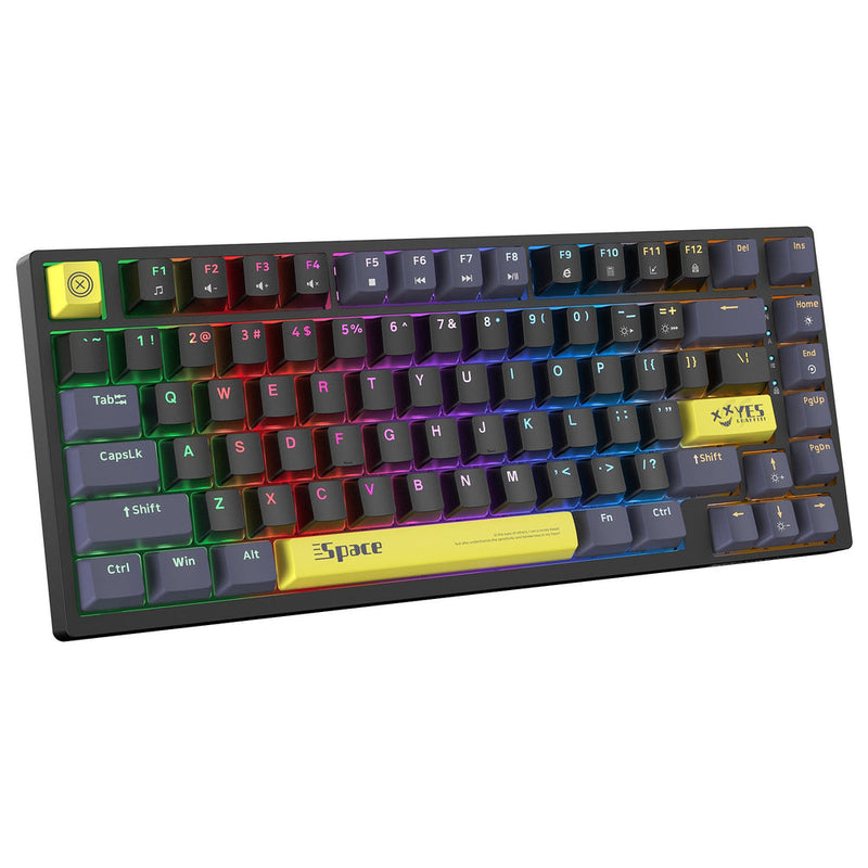 Onikuma G52 Space RGB 82 Keys Wired Mechanical Gaming Keyboard (Tea Axis)