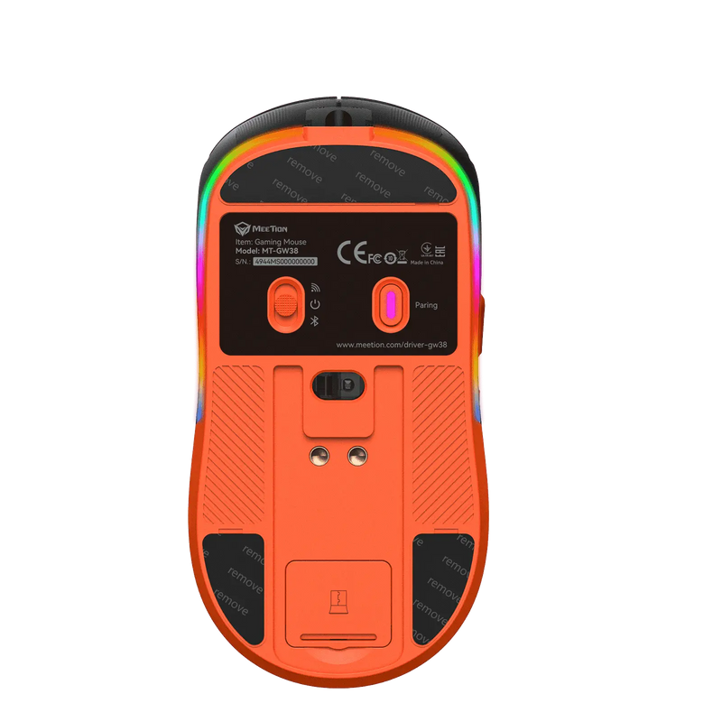 Meetion GW38 Wireless Tri-Mode Mouse with Magnetic Charging Dock