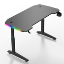 YY Ergonomic Manual  Height Adjustable RGB Gaming Sit-Stand Desk