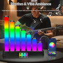 RGB Gaming Sound Reactive Light, Desktop Ambient Lamp Bedroom Night Light