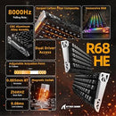 ATTACK SHARK R68HE 60% Wired RT 8K Mechanical RGB TKL Gaming Keyboard - Black