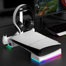 IPEGA RGB Horizontal Cooling Stand with  Charging Station & Headset Holder  For PS5 Slim & Pro