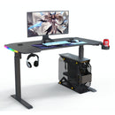 AY Ergonomic Manual  Height Adjustable RGB Gaming Sit-Stand Desk