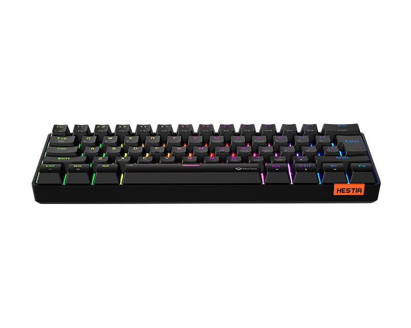 MeeTion MK005BT Dual Mode Wired/Bluetooth 60% Gaming Mechanical Keyboard - Black