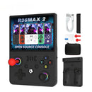 R36 Max 2 Handheld Game Console 4.5 Inch Linux System 4000mah Supports Wifi 30+simulators 18500+ Games Included