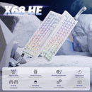 ATTACK SHARK X68HE RT Mechanical Gaming Keyboard 60% Wired TKL - White Contour