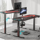 AY Ergonomic Electric Height Adjustable RGB Gaming Sit-Stand Desk
