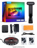 Govee Envisual TV LED Backlight T2 with Dual Cameras, 11.8ft RGBIC Wi-Fi LED Strip Lights, Double Strip Light Beads, Smart App Control, Music Sync