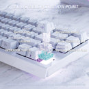 ATTACK SHARK X68HE RT Mechanical Gaming Keyboard 60% Wired TKL - White Contour