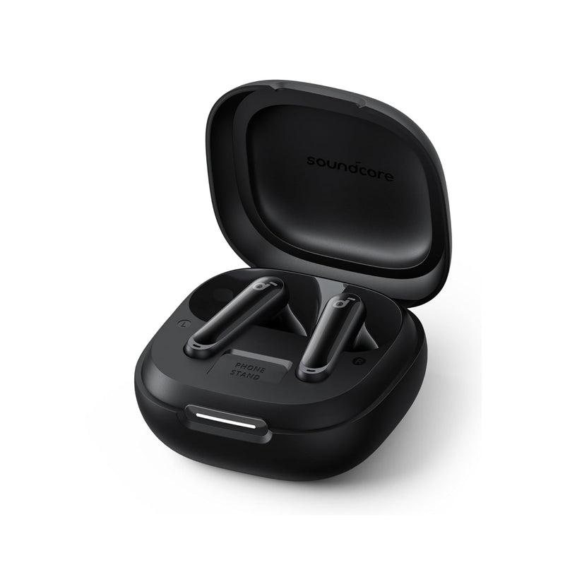 Soundcore P40i by Anker, Noise Cancelling Wireless Earbuds, Adaptive Noise Cancelling to Environments, Heavy Bass, 60H Playtime, 2-in-1 Case and Phone Stand, IPX5, Wireless Charging, Bluetooth 5.3