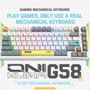 ONIKUMA G58 White MECHANICAL 82 Keys RGB GAMING KEYBOARD