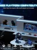 Onikuma K8 Wired RGB Gaming Headset - Black