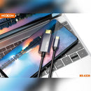 MOXOM 4K Full HD Display 1.8m Type-C to HDMI Cable for Monitor, Projector, Laptops, Mobiles and TV 4K HD