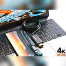 MOXOM 4K Full HD Display 1.8m Type-C to HDMI Cable for Monitor, Projector, Laptops, Mobiles and TV 4K HD
