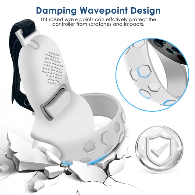 Controller Grip Cover with Handle for Meta Quest 2