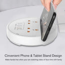 Moxom ST03 Power Socket With 3 USB Fast Charging Ports And Mobile Stand  - Black