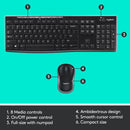 Logitech MK270 Wireless Keyboard And Mouse Combo
