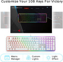 RK ROYAL KLUDGE RK918 Wired RGB Backlit Mechanical Gaming Keyboard